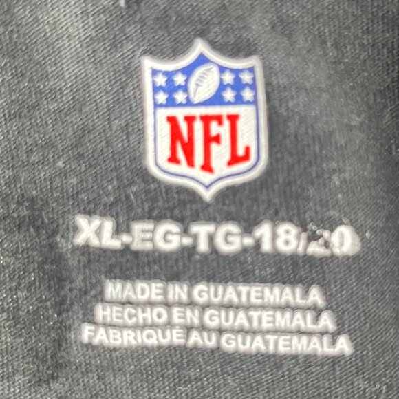 NFL Pittsburgh Steelers Tshirt Kids XL 18/20 Black AFC North Fanwear - Picture 5 of 7